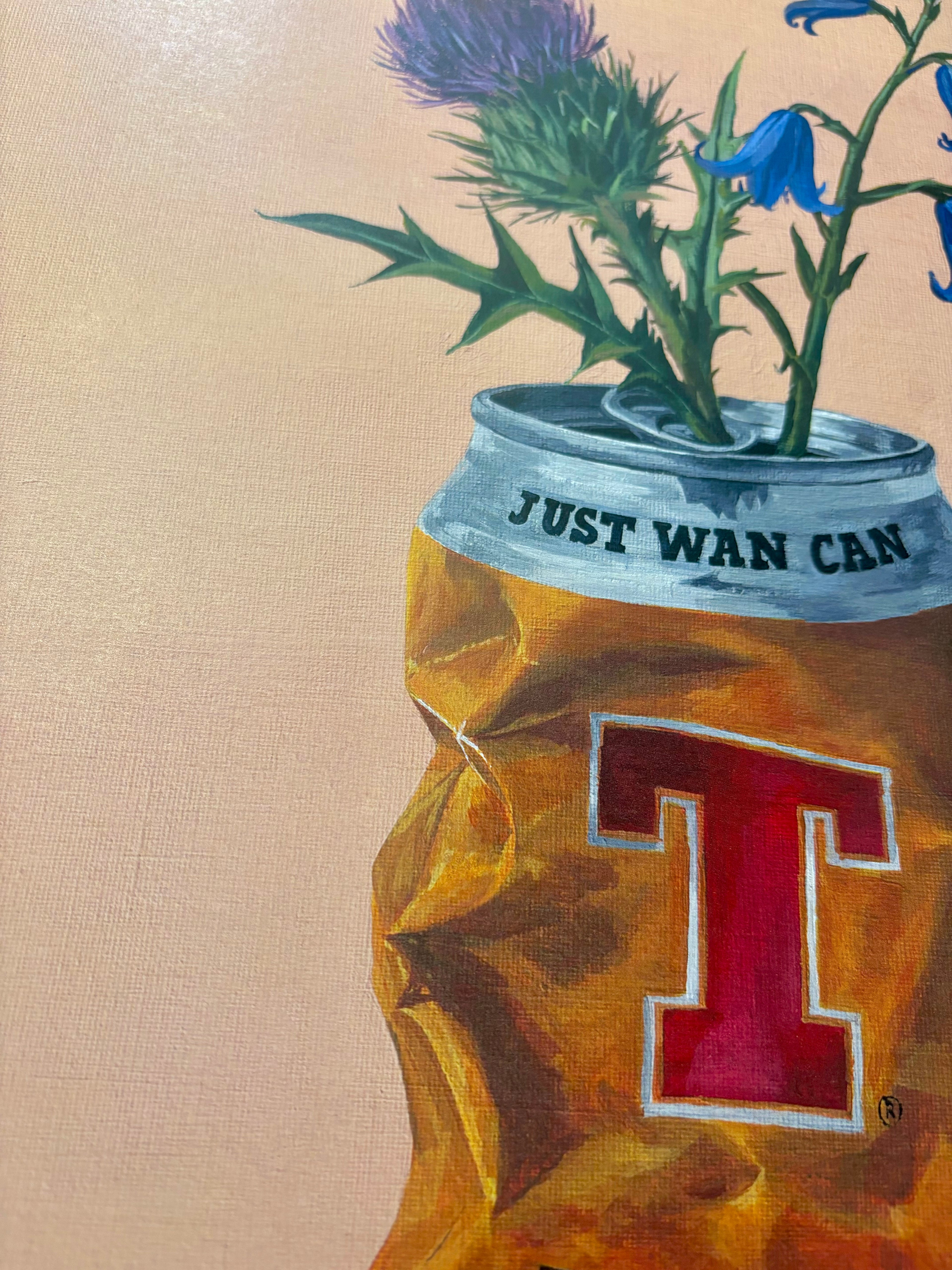 ‘Just wan can’ A3 replica print